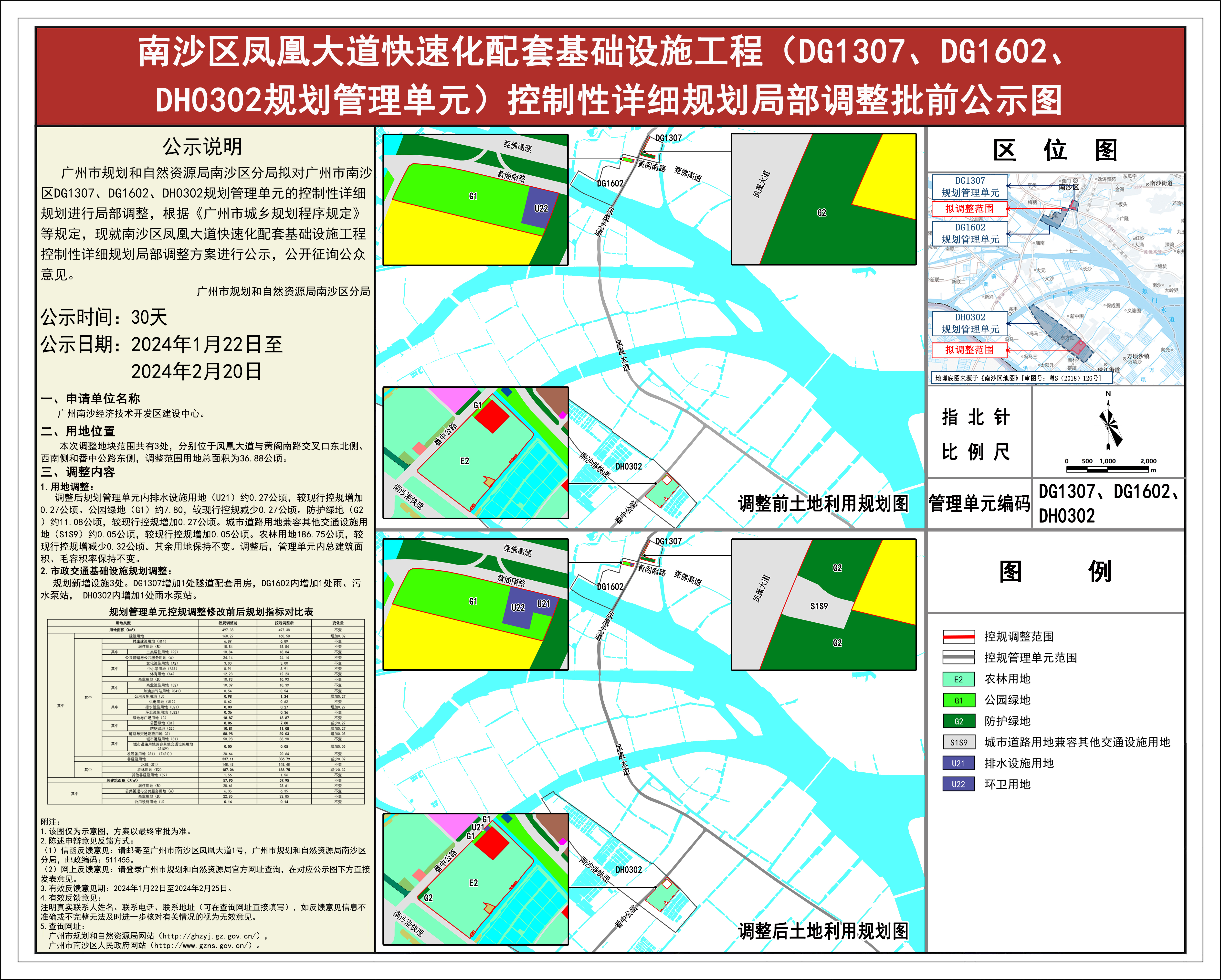 广州南沙新区明珠湾起步区二期凤凰大道快速化改造工程控制性详细规划